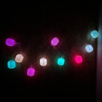 Ghirlanda LED decorabila, cu 10 lampioane, 160 cm, multicolor, RMS R03-0550